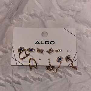 Aldo Gold and Blue Earring Collection